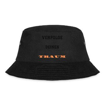 Verfolge deinen Traum - Bucket Hat - Schwarz - Vorne - Lela (165cm)