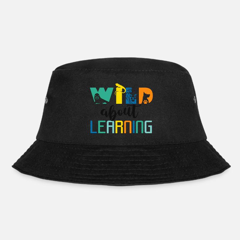 Wild About Learning Lehrer Schule Pre-K Tier - Bucket Hat - Schwarz