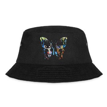 Tattoo Butterfly Nature Butterflies Cute Summer Cocoon - Bucket Hat - black - Front - Lela (165cm)