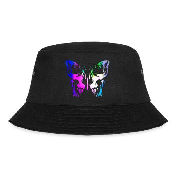 Tattoo Butterfly Nature Butterflies Cute Summer Cocoon - Bucket Hat - black - Front - Lela (165cm)