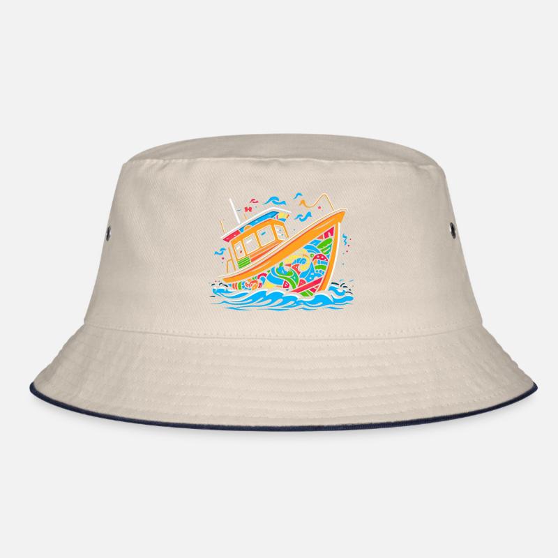 Pop Art Doodle Boot - Lebendige Karikatur Bucket Hat