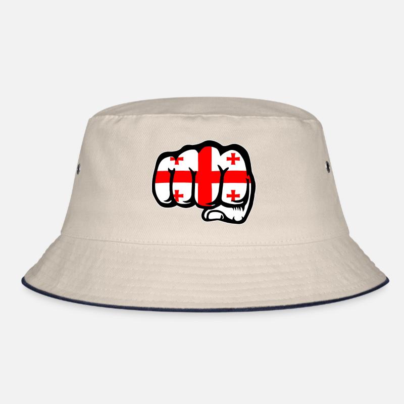 Georgien Flagge Faust Bucket Hat