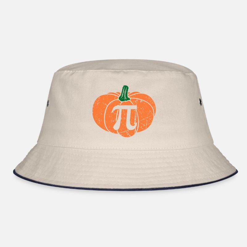Distressed Pumpkin Pi Math Teacher Haloween Bucket Hat