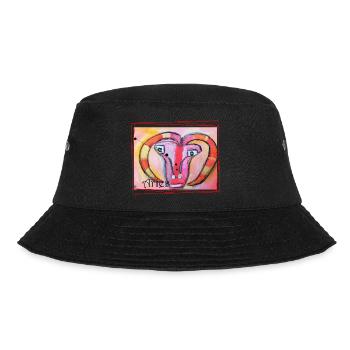 Widder Regenbogen Himmlische Kunst - Bucket Hat - Schwarz - Vorne - Lela (165cm)