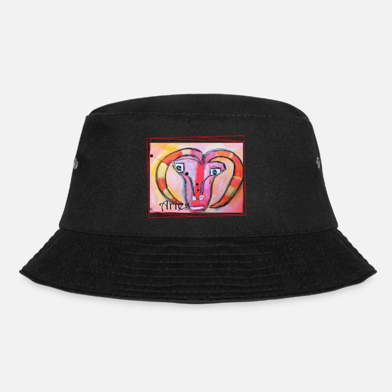 Widder Regenbogen Himmlische Kunst - Bucket Hat - Schwarz