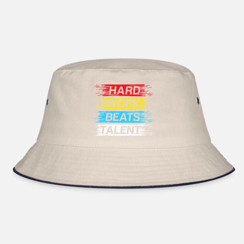 Hard work beats talent Bucket Hat