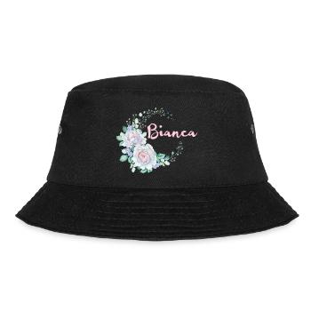 Für Bianca - Bucket Hat - Schwarz - Vorne - Lela (165cm)