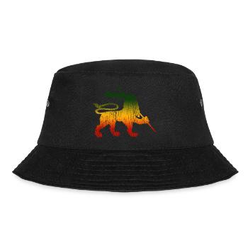 Reggae Musik Rastafari Jamaika - Bucket Hat - Schwarz - Vorne - Lela (165cm)