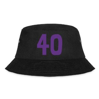40. 40 YEARS. 40th ANNIVERSARY. 40TH ANNIVERSARY. - Bucket Hat - black - Front - Lela (165cm)