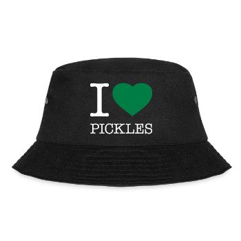 I LOVE PICKLES - Bucket Hat - Schwarz - Vorne - Lela (165cm)