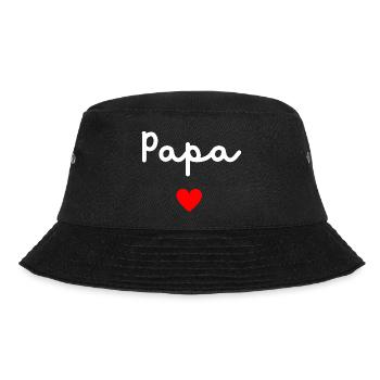 Daddy Heart - Bucket Hat - black - Front - Lela (165cm)