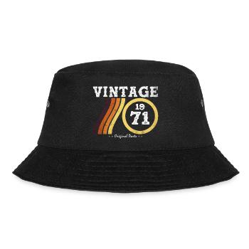 Retro Vintage 1971 - Classic Limited Edition 53 - Bucket Hat - black - Front - Lela (165cm)
