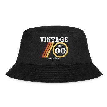 Vintage 2000 - Classic Limited Edition Retro 24 - Bucket Hat - black - Front - Lela (165cm)