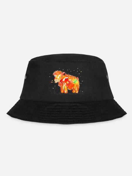 Gute Laune Moschus-Ochse - Bucket Hat - Schwarz