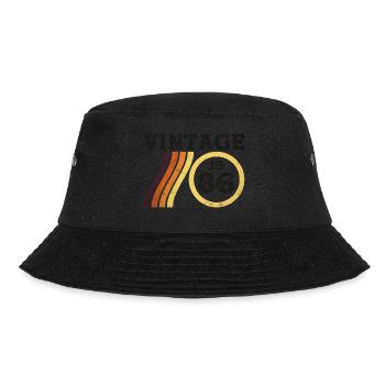 Klassische limitierte Auflage Vintage 1986 Retro 38 - Bucket Hat - Schwarz - Vorne - Lela (165cm)