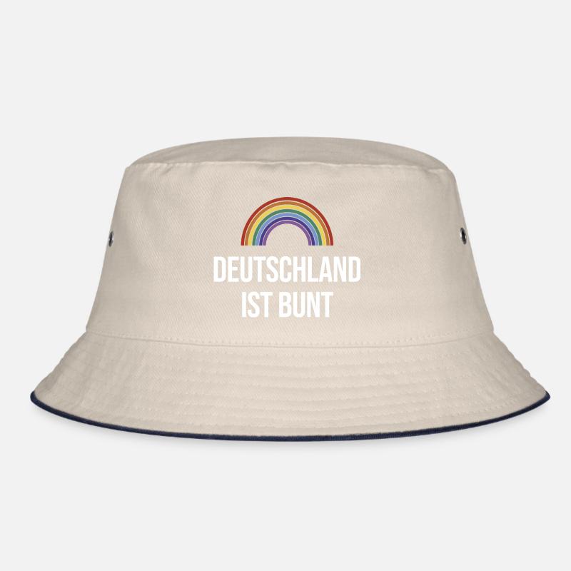 Germany is colorful in rainbow colors Bucket Hat