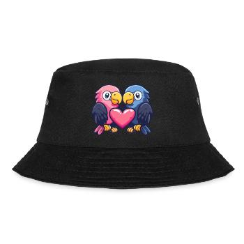 Aigle Couple Amour Oiseau Amoureux - Bob - noir - Devant - Lela (165cm)