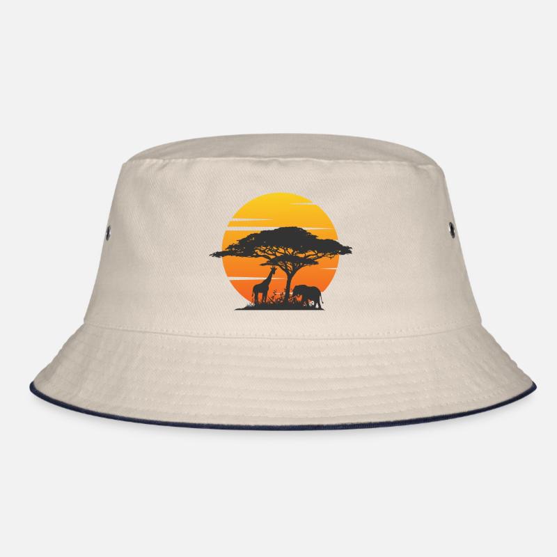Savanne Kreisende Elefantensafari Bucket Hat