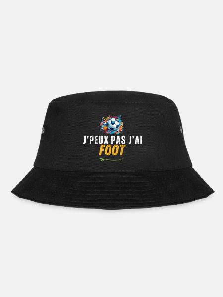 je peux pas j ai foot, t-shirt, cadeau - Bob - noir