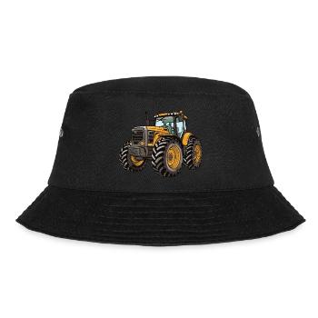 Traktor Symbol Farmer - Bucket Hat - Schwarz - Vorne - Lela (165cm)