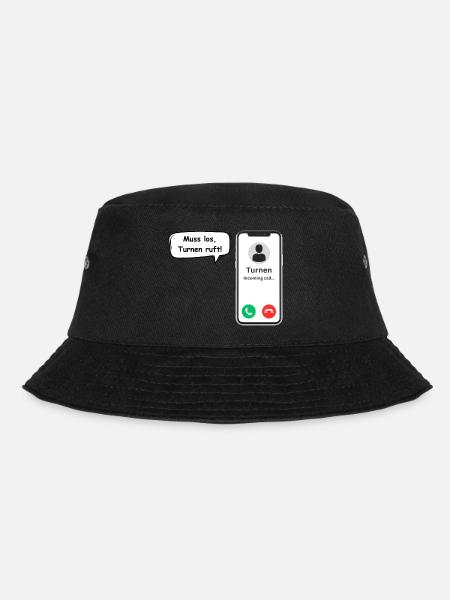 Turnen ruft -Sport Spruch - ApriNoeScor - Bucket Hat - Schwarz