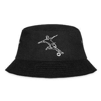 Fußballspieler - Bucket Hat - Schwarz - Vorne - Lela (165cm)