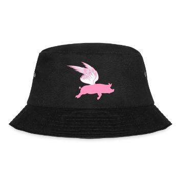 When Flying Wings Flying Pigs Can Fly - Bucket Hat - black - Front - Lela (165cm)