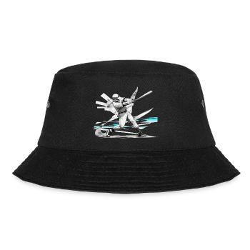 Baseballspieler, baseball - Bucket Hat - Schwarz - Vorne - Lela (165cm)