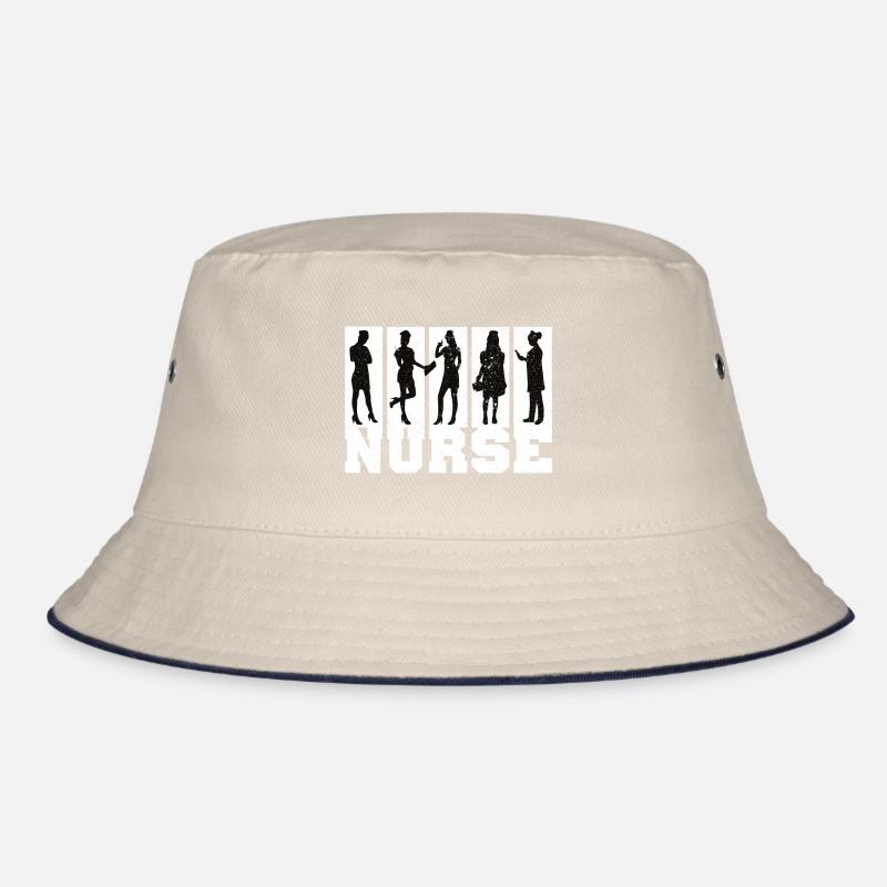 Nurse Krankenschwester Spruch Statement Beruf Bucket Hat