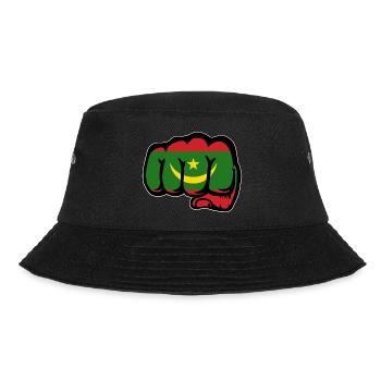 Mauretanien Flagge Faust - Bucket Hat - Schwarz - Vorne - Lela (165cm)