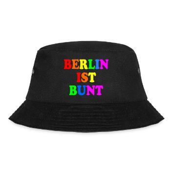 Berlin ist bunt - Bucket Hat - Schwarz - Vorne - Lela (165cm)