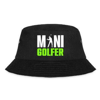 Minigolfer Golf Game Golf Sport Golfer - Bucket Hat - Schwarz - Vorne - Lela (165cm)