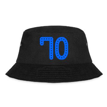 70. 70 JAHRE. 70-JÄHRIGES JUBILÄUM. 70-JÄHRIGES JUBILÄUM. - Bucket Hat - Schwarz - Vorne - Lela (165cm)