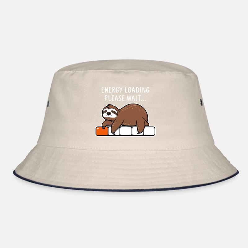 Faultier Energy Loading Please Wait Bucket Hat