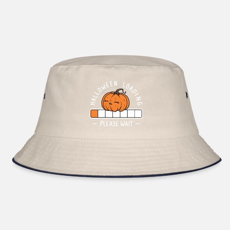 Kürbis Spruch Halloween Loading Please Wait Bucket Hat