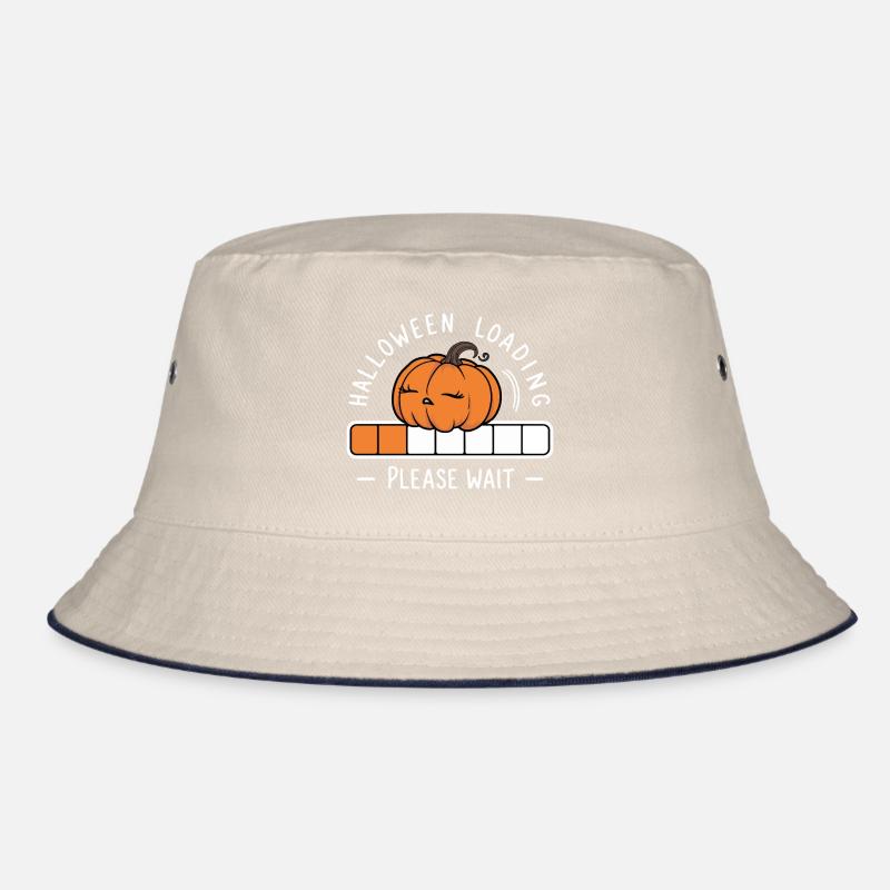 Kürbis Spruch Halloween Loading Please Wait Bucket Hat