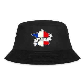 France - Flag - Map - Bucket Hat - black - Front - Lela (165cm)