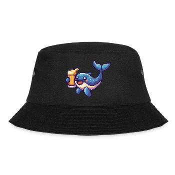 Baleine bière Pixel - Bob - noir - Devant - Lela (165cm)
