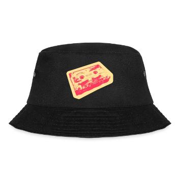Kids from the 90s - free little gold MC - Bucket Hat - Schwarz - Vorne - Lela (165cm)