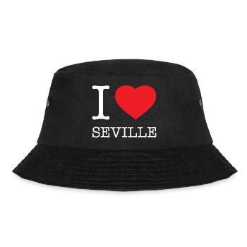 I LOVE SEVILLE Spain Sevilla Spanien - Bucket Hat - black - Front - Lela (165cm)