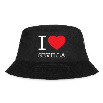 I LOVE SEVILLA Spain Spanien - Bucket Hat - black - Front - Lela (165cm)