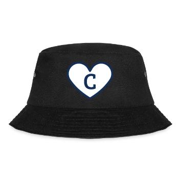 Letter c heart sport trend blue - gift idea - Bucket Hat - black - Front - Lela (165cm)