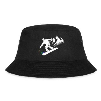 Snowboard Snowboarder Snowboarden Wintersport - Bucket Hat - Schwarz - Vorne - Lela (165cm)