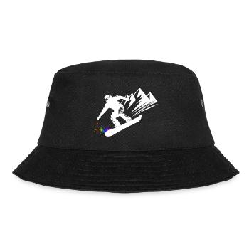 Snowboard Snowboarder Snowboarden Wintersport - Bucket Hat - Schwarz - Vorne - Lela (165cm)