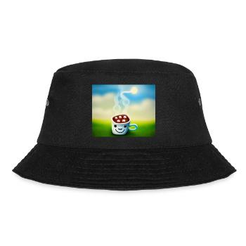 Autistic Art – sun-kissed coffee - Bucket Hat - black - Front - Lela (165cm)