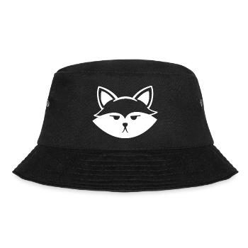 Grimmiger niedlicher Fuchs - Bucket Hat - Schwarz - Vorne - Lela (165cm)