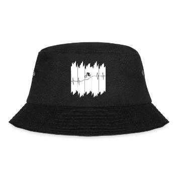 downhill biken fahrrad - Bucket Hat - Schwarz - Vorne - Lela (165cm)