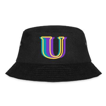 Multicolored letter u - Bucket Hat - black - Front - Lela (165cm)