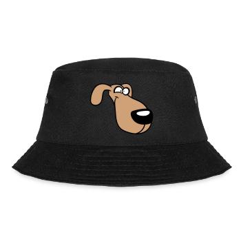 Visage de chien Drôle Idiot Drôle Folle Bande dessinée - Bob - noir - Devant - Lela (165cm)