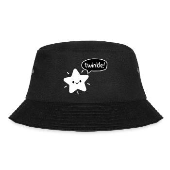 Funkeln! - Niedlicher Stern Kawaii - Bucket Hat - Schwarz - Vorne - Lela (165cm)